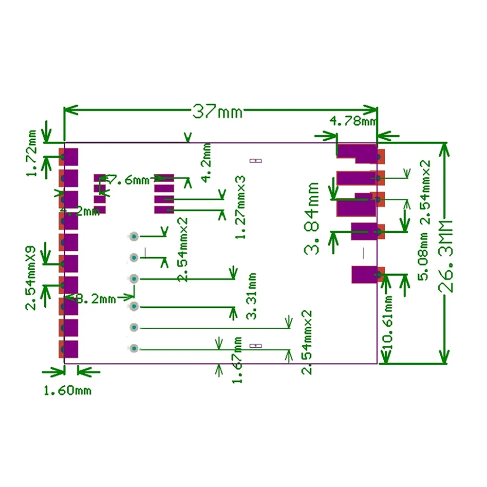 

DC 5V VM1373R 1.2G 1.3G FPV Video Transmission Module Analog Wireless Audio/Video Transmission Receiver Module