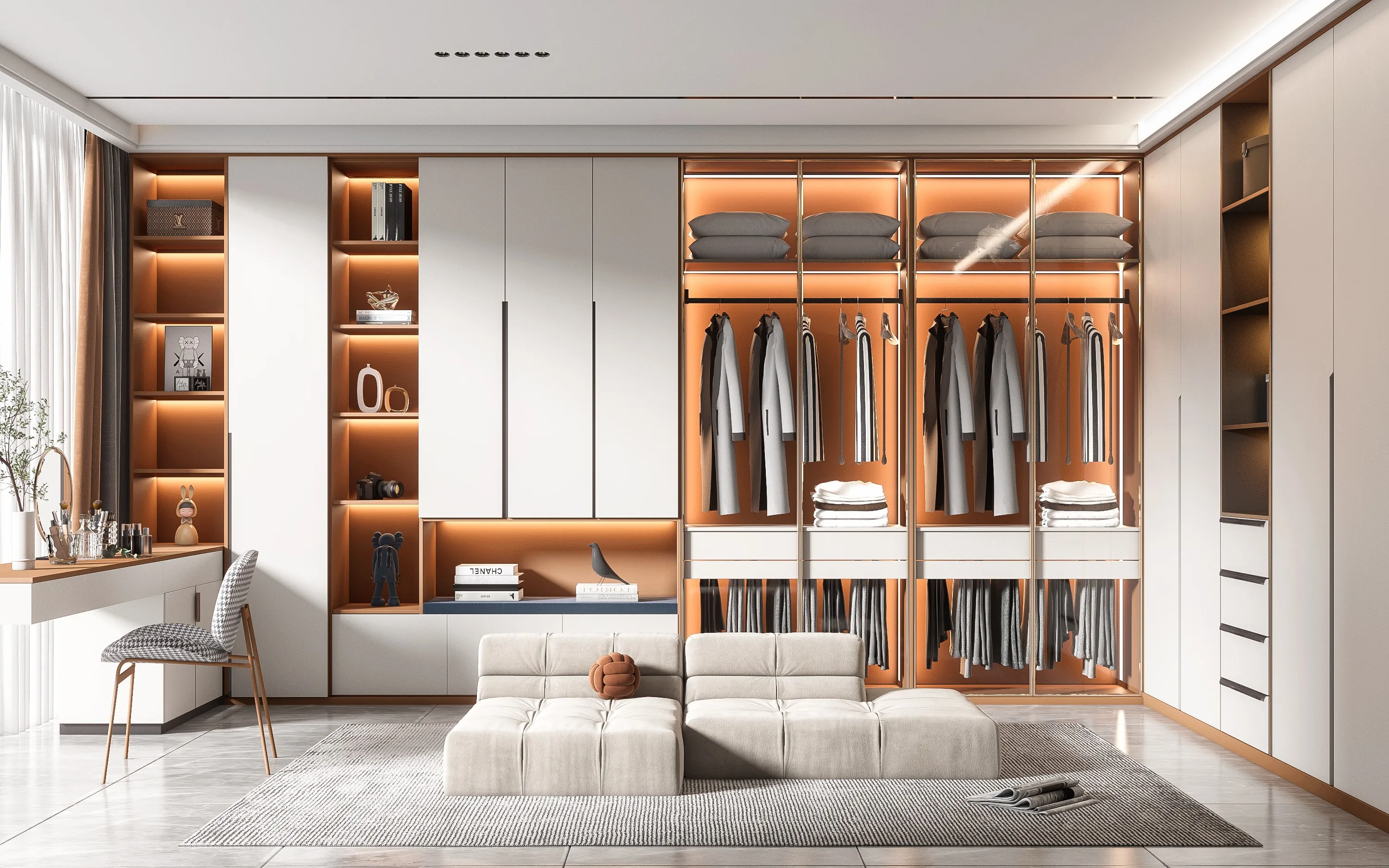 Custom Made Modern Wardrobes Closet Free design Bedroom Furniture----Please contact for exact price