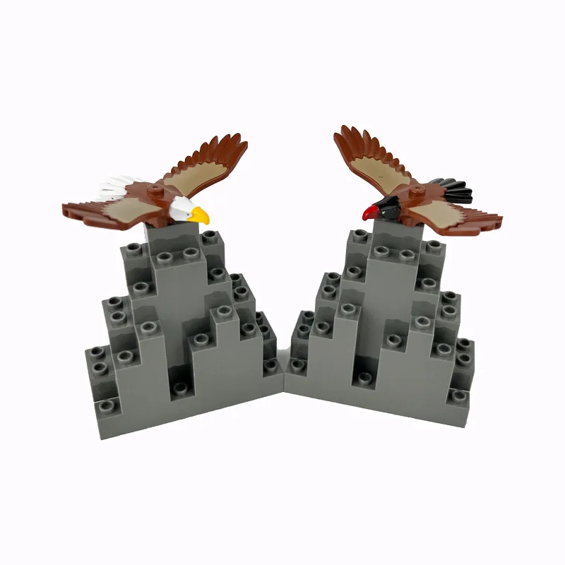 Compatible With LEGO MOC Birds Animal Parts Set Eagle Hawk Pigeon Phoenix Condor Building Blocks Toys Pet Bricks Kits