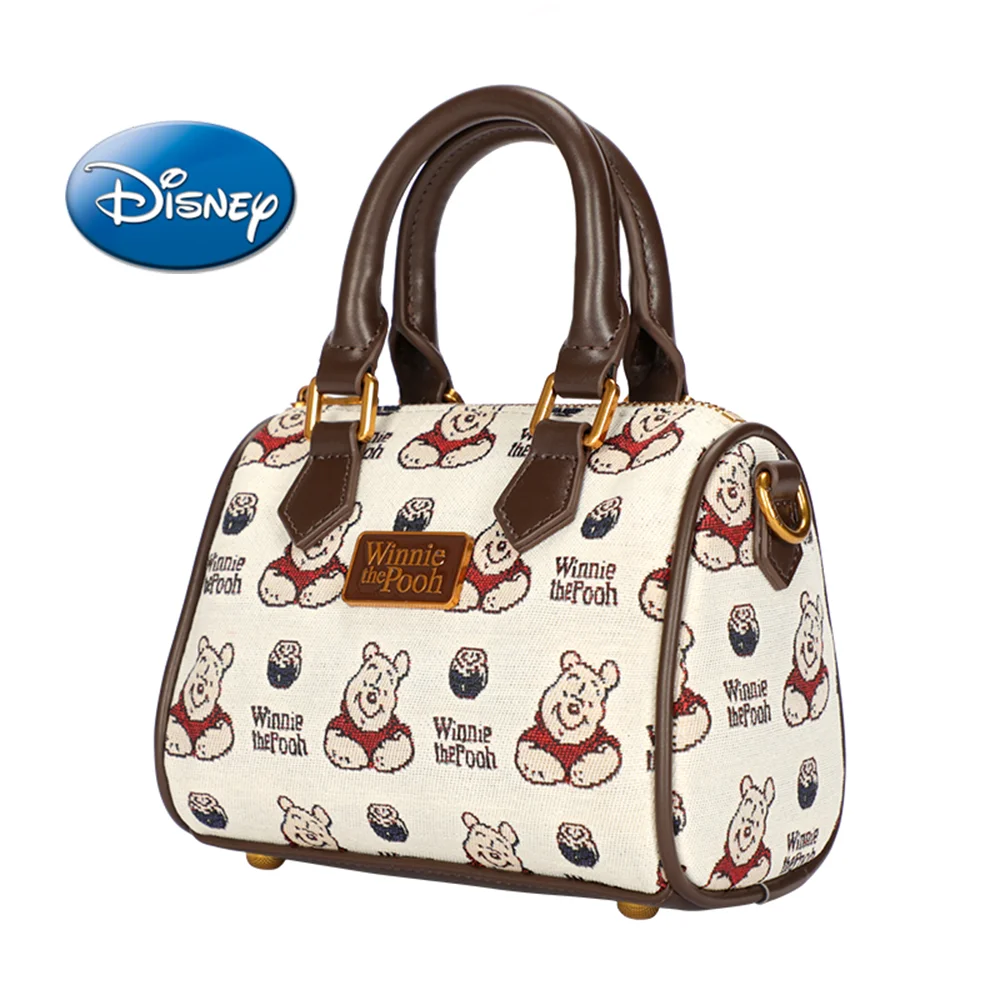 1Pc Disney Officieel Gelicentieerde Winnie De Poeh Messenger Bag Bruin Cartoon Draagtas Reizen Werk Klasse Utility Goederen