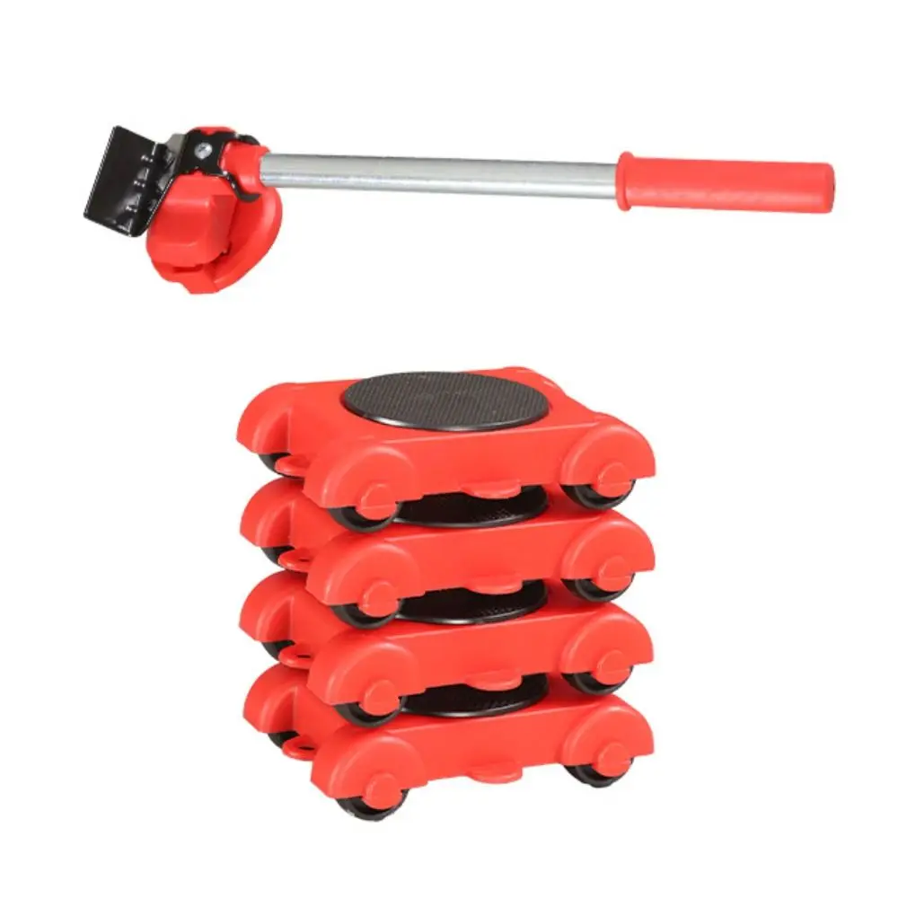 

Трудосберегающий набор роликов для транспортировки мебели, утолщенный вращающийся сверхмощный подъемник для мебели, АБС-пластик, высокая несущая способность