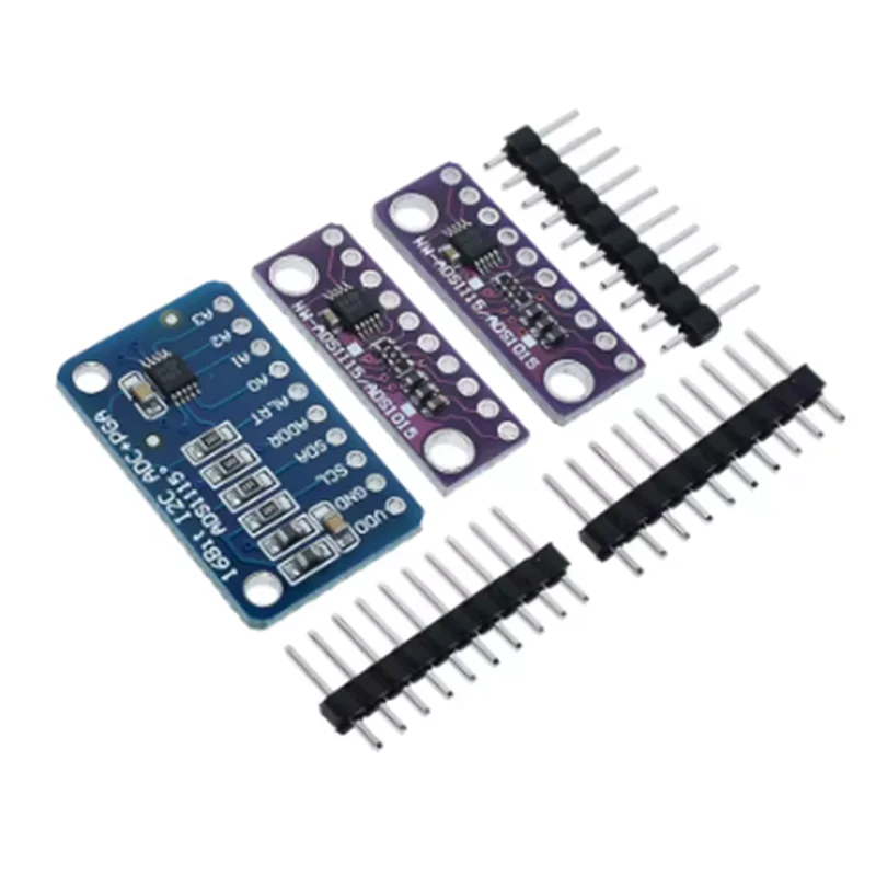 16 Bit I2C ADS1115 ADS1015 Module ADC 4 channel with Pro Gain Amplifier 2.0V to 5.5V for Arduino RPi
