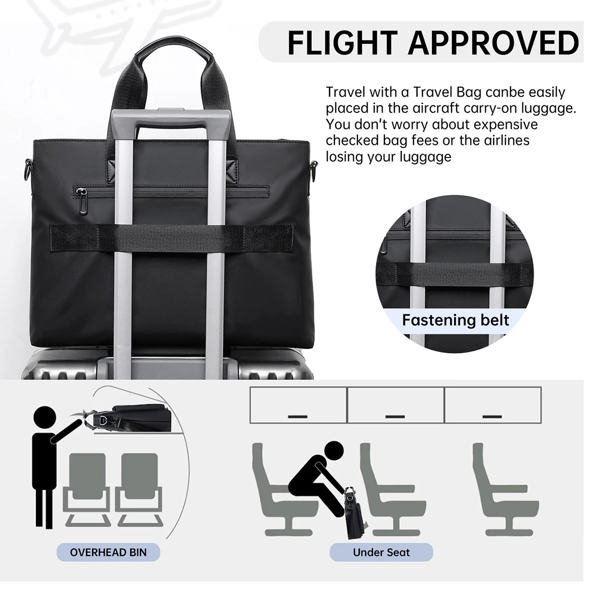Business Briefcase for Men with Water Cup Holder, Custom Logo, Lawyer's Foreign Trade Handbag, Document Bag, Designer Measuring Bag, Lightweight Laptop Bag, Handbag