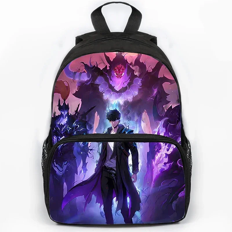Anime Solo Leveling Child Backpack Sung Jin Woo Large Capacity School Backpack Students Boys Waterproof School Bags Best Gifts