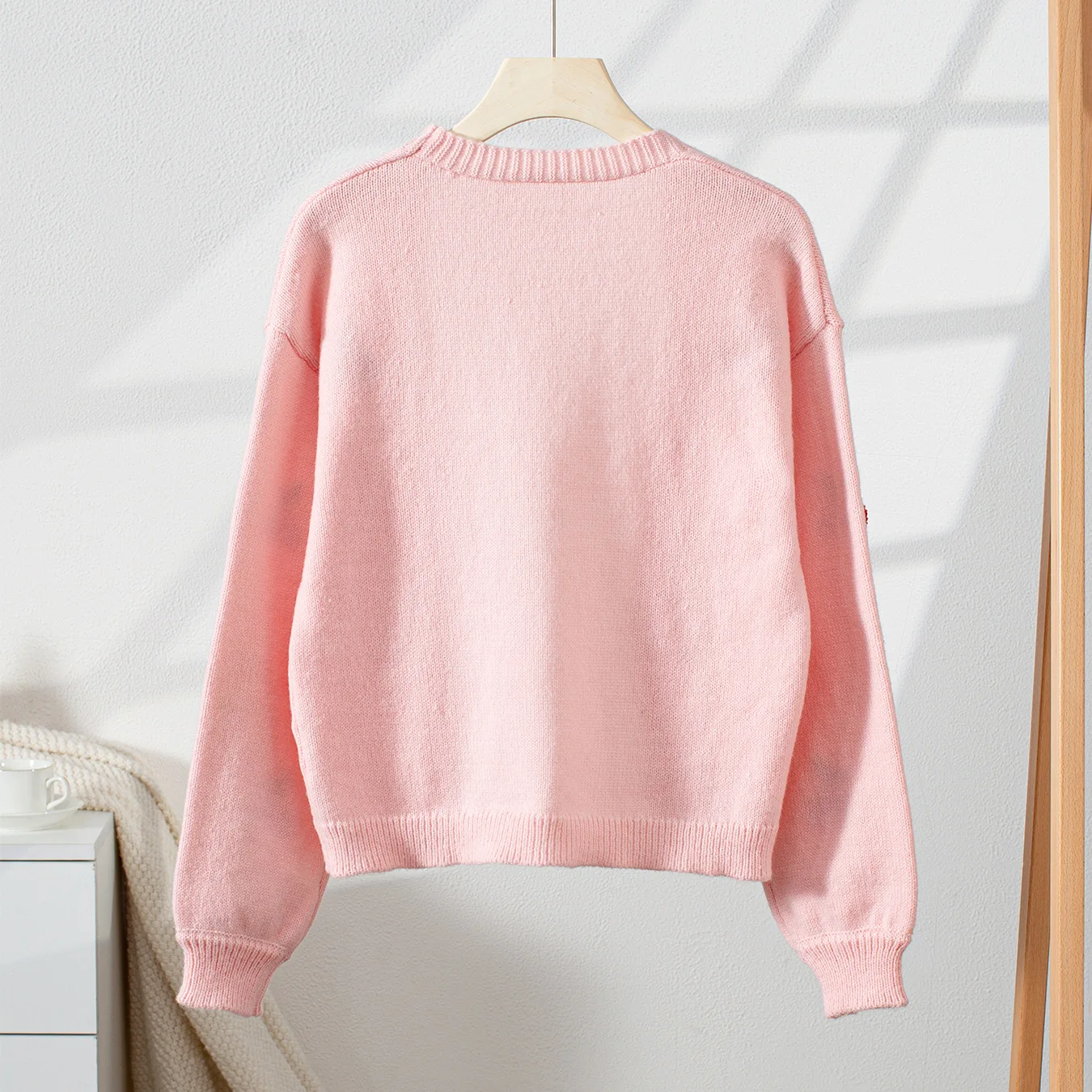 Осень 2023, новый женский свитер с вышивкой вишни, кардиган, модный элегантный вязаный кардиган с длинными рукавами