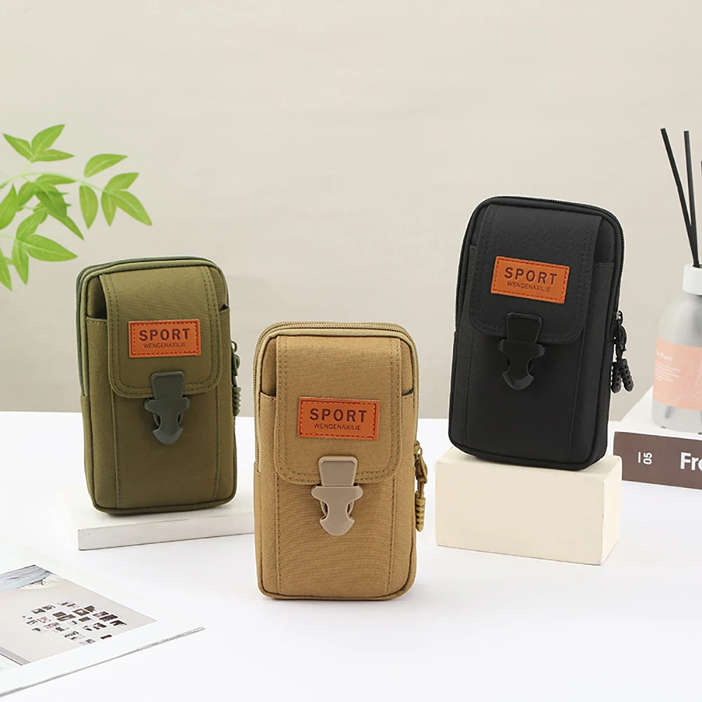 Man Belt Pouch Mobile Phone Bag, Phone Holster Bag,Mountaineering Waist Pack Storage Bag,Suitable for Sports and Commuting