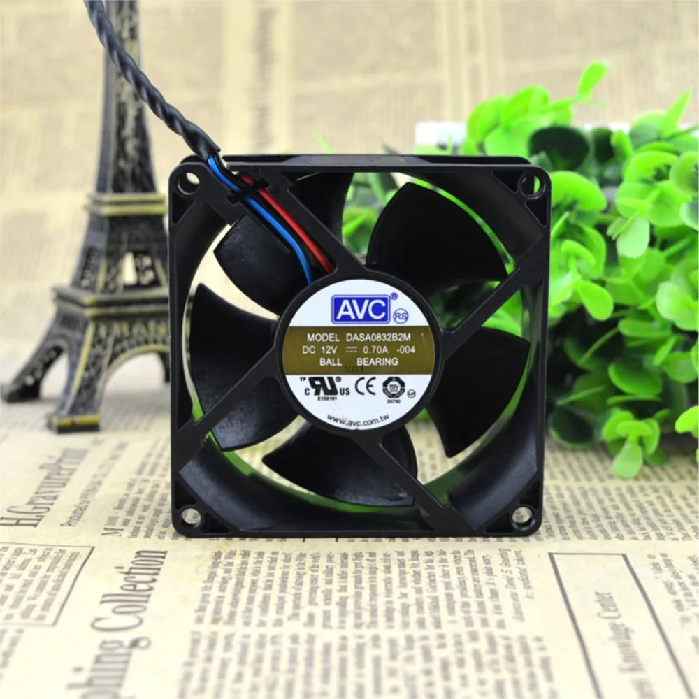 Dasa0832b2m for AVC 80X80X32mm DC 12V 0.7a 8cm High Speed Large Air Flow  Double Ball Cooling Fan