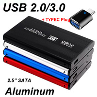 USB 3.0/2.0 2.5 Inch Hard Drive Disk Enclosure HDD External Box Case Aluminum Caddy 2.5\