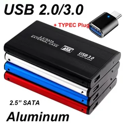USB 3.0/2.0 2.5 Inch Hard Drive Disk Enclosure HDD External Box Case Aluminum Caddy 2.5