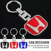 Luxury Car Keychain Car Keychain Gift Logo Emblem Key Ring For Honda Mugen Civic TYPE-R Accord Fit Jazz HRV Insight Pilot Passp
