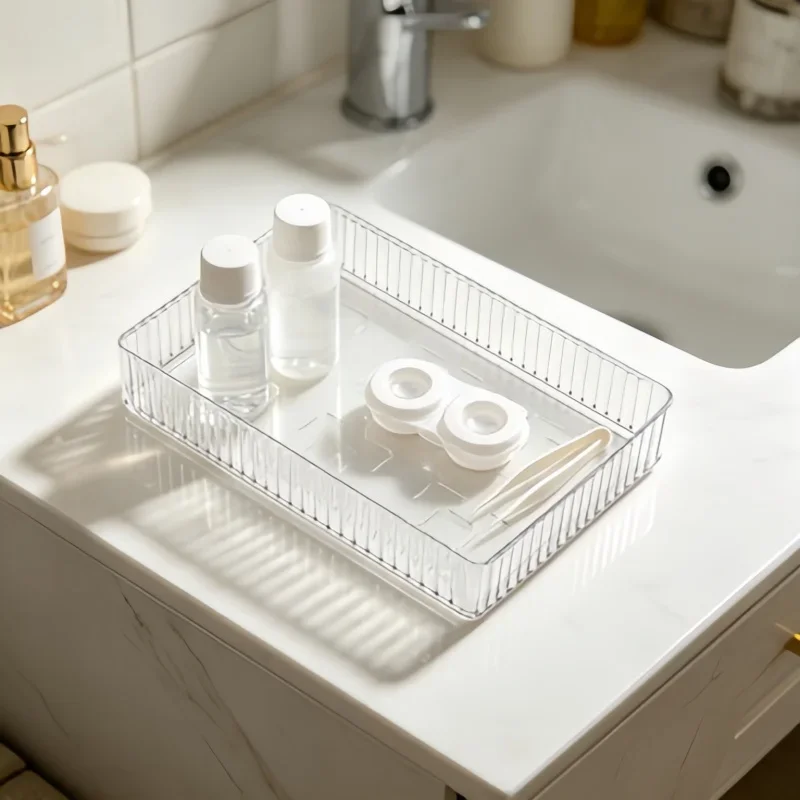 yes3pcs-transparent-plastic-bathroom-vanity-storage-tray-cosmetic-storage-box-for-organizing-makeup-skincare-and-toiletries