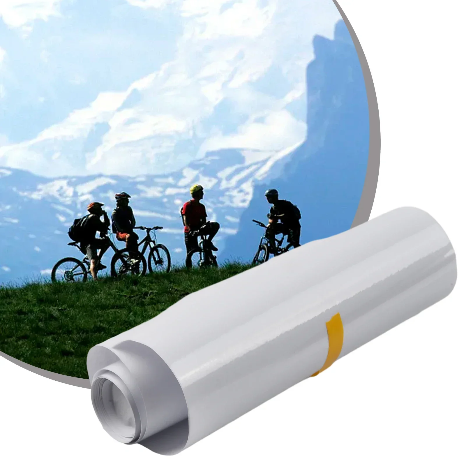 1pcs Glossy Clear Bike Protection Tape Film Helicopter Helitape Waterproof MTB Road Bicycle Frame 100*15cm Cycling Frame Tape