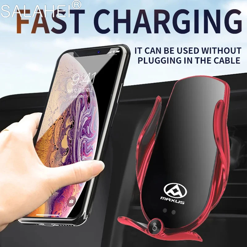 New Car Wireless Charger Phone Holder Charging Portable Bracket For Maxus T60 D60 V80 G20 D90 T70 D20 G10 G50 V90 Euniq 5 6