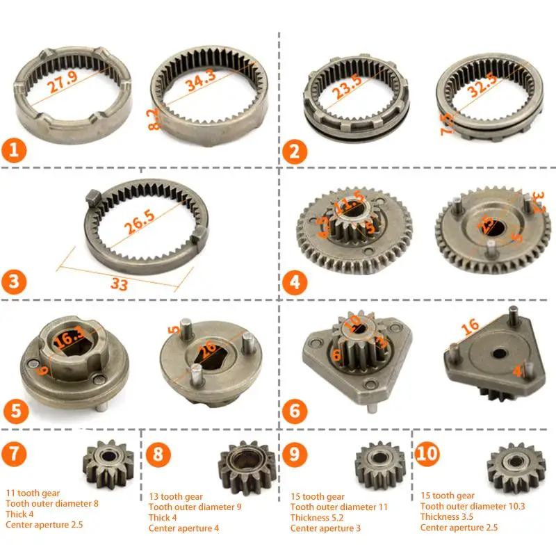 16 pz/set Brushless Al Litio Trapano Elettrico Autobloccante Set Riduttore Kit Elaborazione Industriale Utensili Elettrici Accessorio