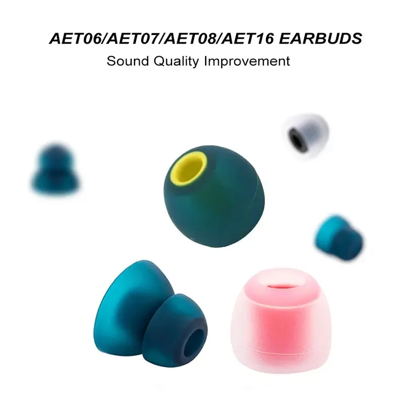 Silicone Eartips for Acoustune AET07 AET08 AET06 AET16 Earbuds ie80S Case Noise-reduction Soft Ear Caps In-ear Earphone Plugs