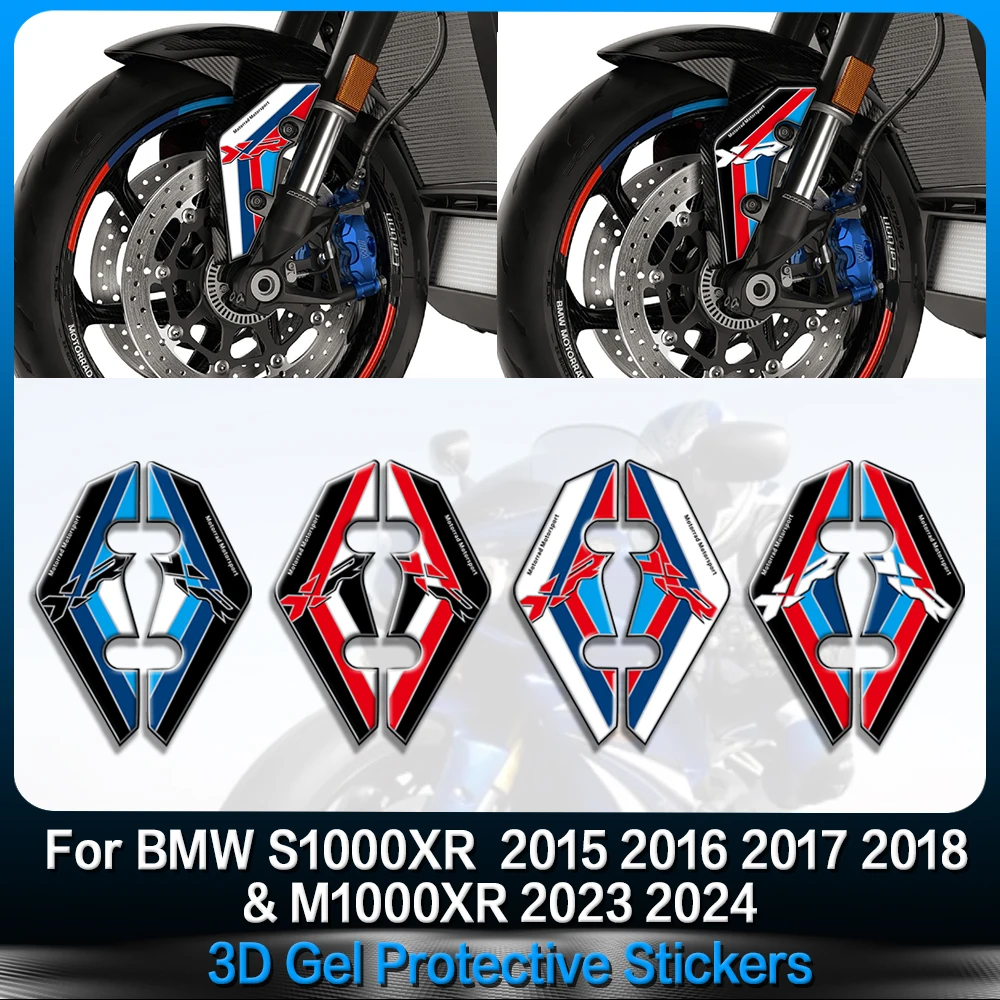 

For BMW S1000XR 2015 2016 2017 2018 & M1000XR 2023 2024 3D Gel Front Fender Paint Protector Sticker motorcycle Fairing Decal