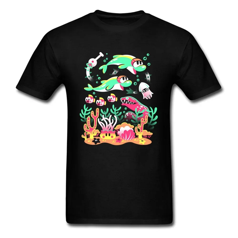 2024 fashion sleevee casual t-shirts Consciousness is an It's Fashion Sport Sleeves Cheep Reef Sea Fish Maritime Black T-shirt