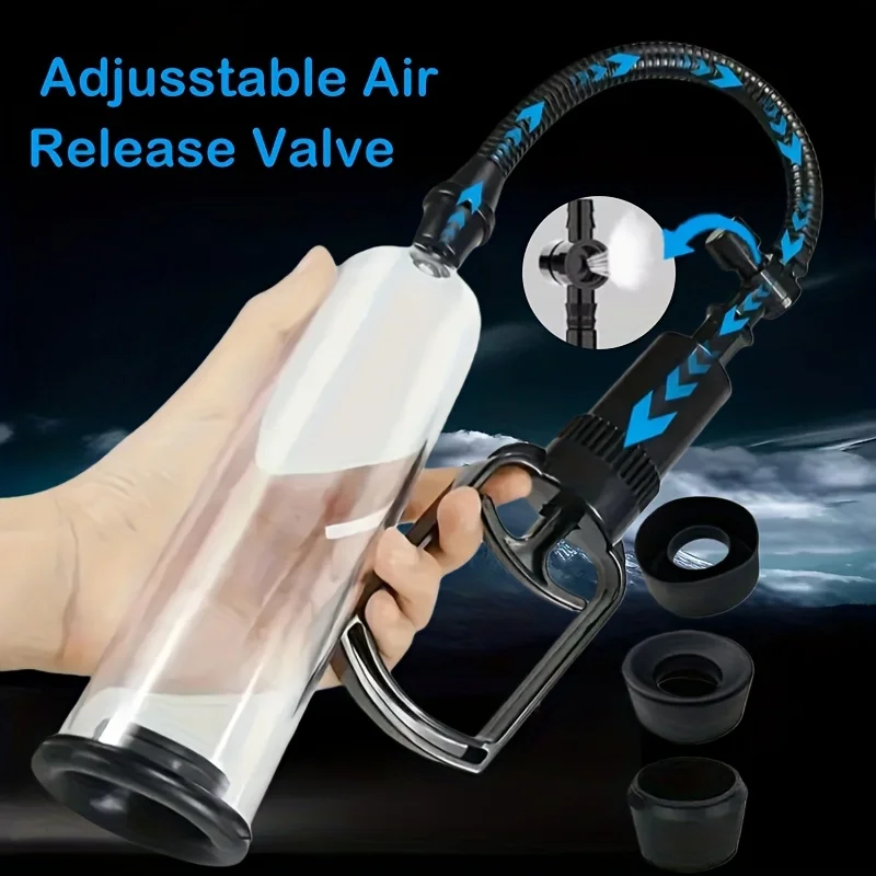 1 الرجال دليل القضيب المدرب القضيب مضخة تفريغ ، دليل القضيب تمديد مضخة للذكور الاستمناء الكبار لوازم الجنس لعب 18 + #5