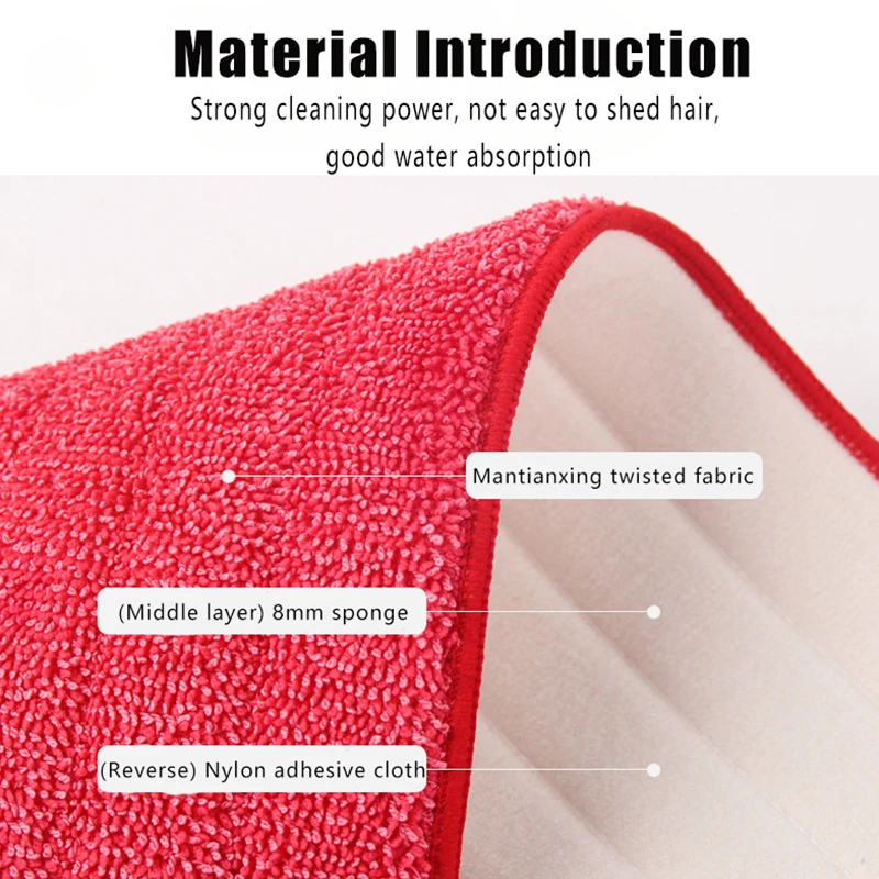 Replacement Household Cleaning Tools Spray Mop Pads Microfiber Mop Head for Wet Dry Mops Pads Washable Floor Mop Cloth