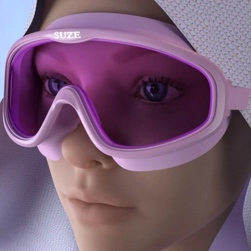 전문 대형 프레임 수영 고글 안경 케이스로 방수 다이빙 안경 탄성 안티 자외선 워터 레이싱 안경 풀