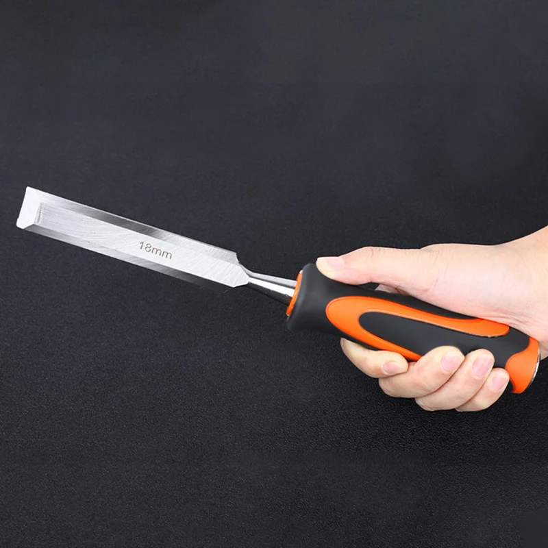 Wysokiej jakości dłuto do rzeźbienia w drewnie ze stali chromowo-wanadowej: antypoślizgowa i ergonomiczna konstrukcja