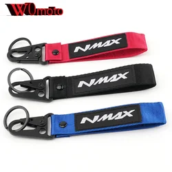 Embroidery Keychain For YAMAHA NMAX N-MAX 155 150 125 Motorcycle Accessories NMAX155 NMAX150 NMAX125 Key Chain Holder Keyring