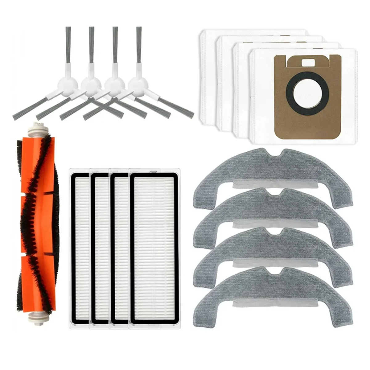 For D9 Plus Roller Side Brush Hepa Filter Mop Cloths Rag Robot Vacuum Cleaner Accessory Spare Part Kit