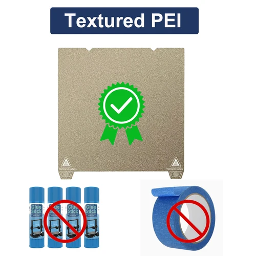 Imagen 2 del producto Placa de construcción PEI de doble cara mejorada para Ender-3 S1 V3 Max Pro Neo Plus Ender-5 Ender-6 Ender-7 hoja de acero de cama calentada magnética