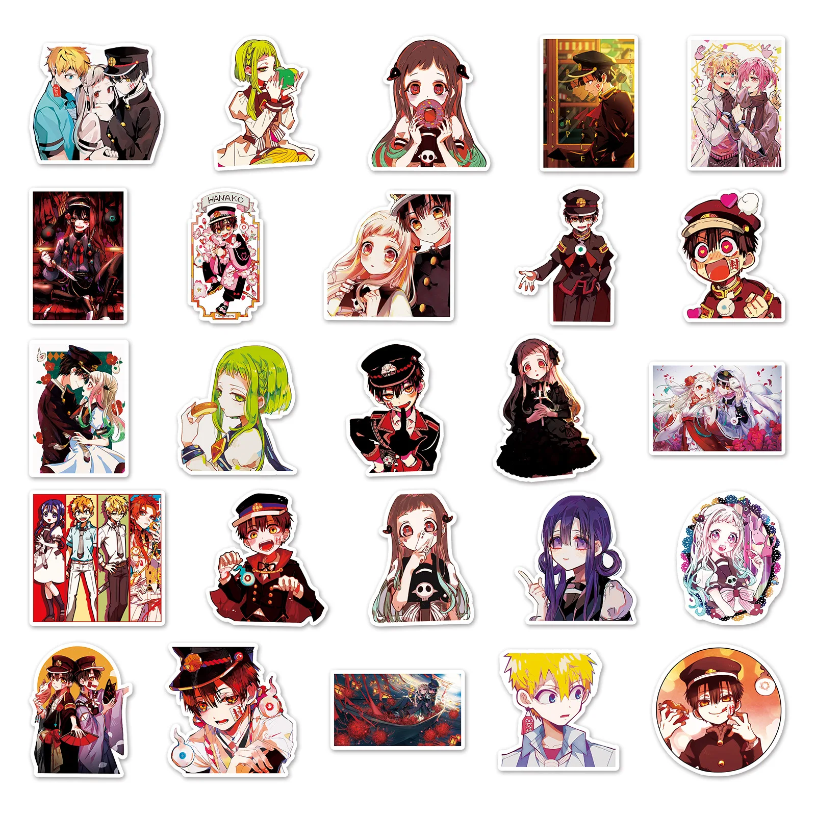 50/30/10PCS Yuzuha Ningning Kou Sangju Popular Anime Peripherals Refrigerator Suitcase Laptop Waterproof Decorative Stickers