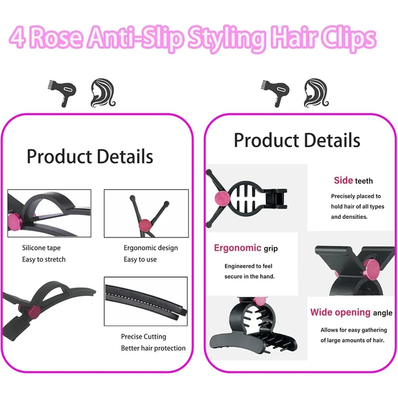 Hair Clips For Dyson Hair Dryer And Airwrap Styler Hair Dryer Attachments