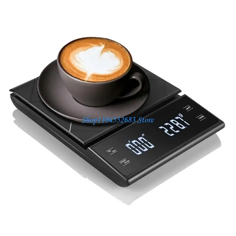 

Y6GD 3KG/0.1g Electronic LED Digital Kitchen Scale Drip Coffee Weighing for w/ T