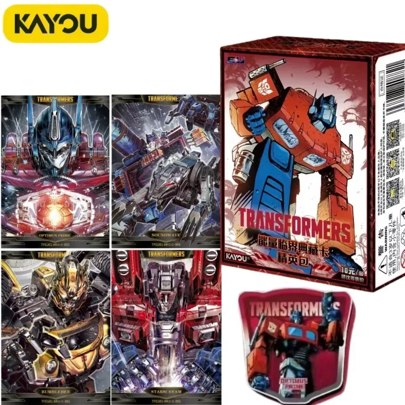 KAYOU Genuine Transformers Episode 1 Elite Pack Energy Critical Collection Card Anime Peripheral Collection Card Toy Gift