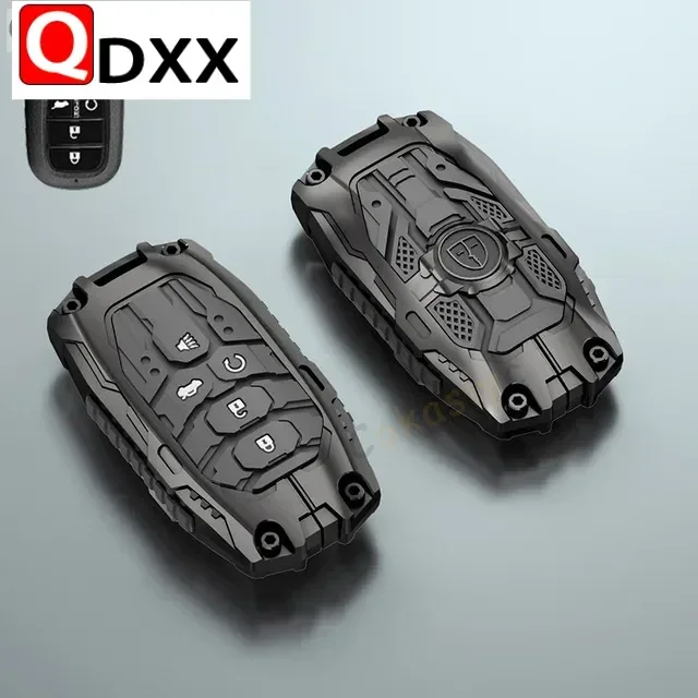 

New Zinc Alloy Key Case Cover Fob Keychain Holder For Honda City Turbo Civic 12th XRV Crider Avancier Accord Accessories