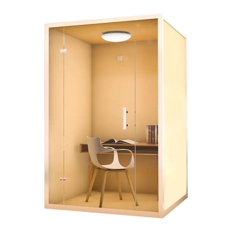 Mobile recording studio home live stream indoor live streaming host room transparent glass room sound insulation