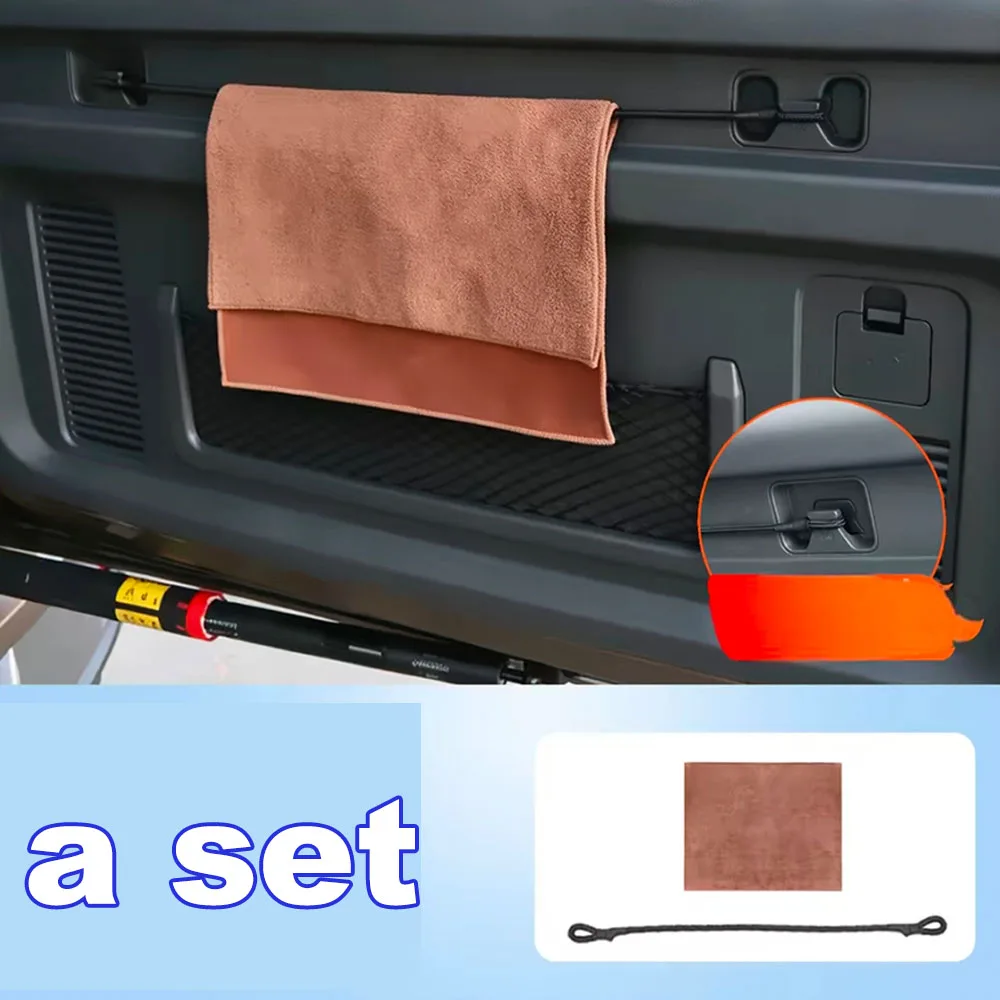 Rear Door Hanging Rope For GWM Haval H10 2026 50CM Elastic Strap For Clothes Drying Interior Modification Part