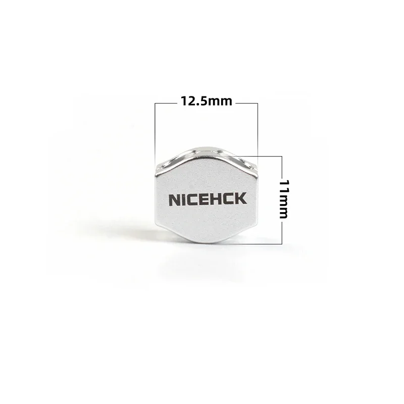 NiceHCK Earphone Cable Slider Alloy Detachable Design Shock Absorbing and Reduce Stethoscope Effect Acoustic HIFI DIY Accessory