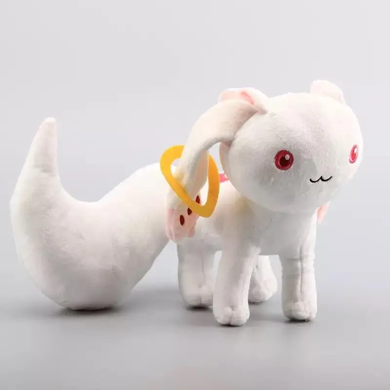 23CM Anime Puella Magi Madoka Magica Magic Kyubey Plush Toy Incubator Cat Kawaii Soft Stuffed Doll Christmas Kids Birthday Gifts