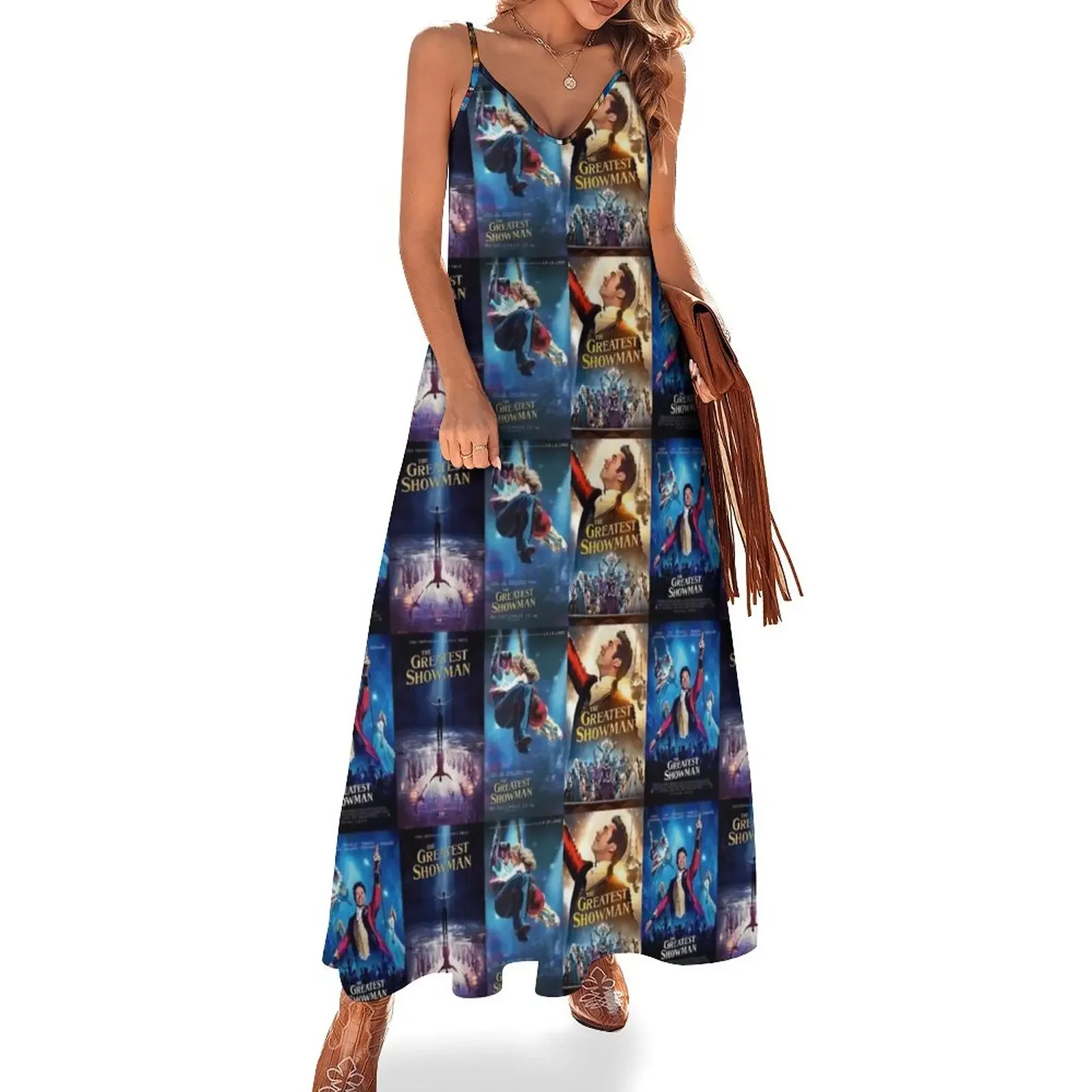 

The Greatest Showman Sleeveless Dress clothes Women's summer dress luxury evening dress woman for wedding dresses for woman 2025