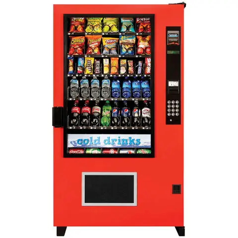 commercial vending machine coffee automatic vending machine for food snack and coffee vending machines cash coin and card