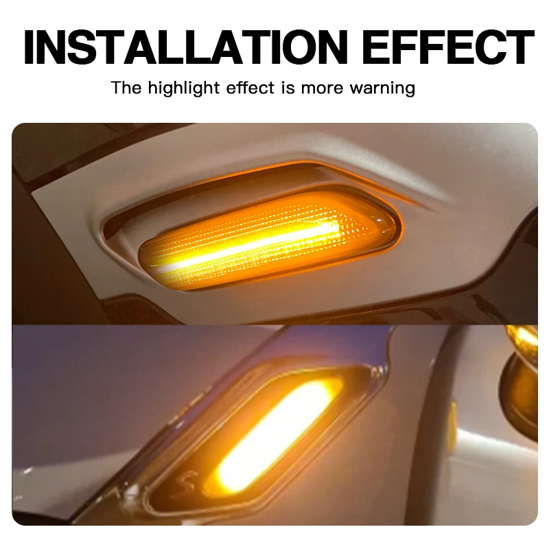 2 × لسيارات BMW ميني كوبر R60 كونتري مان R61 بيسمان 2010-2017 LED أضواء العلامات الجانبية الديناميكية بدوره مصباح إشارة المؤشر 12 فولت Canbus