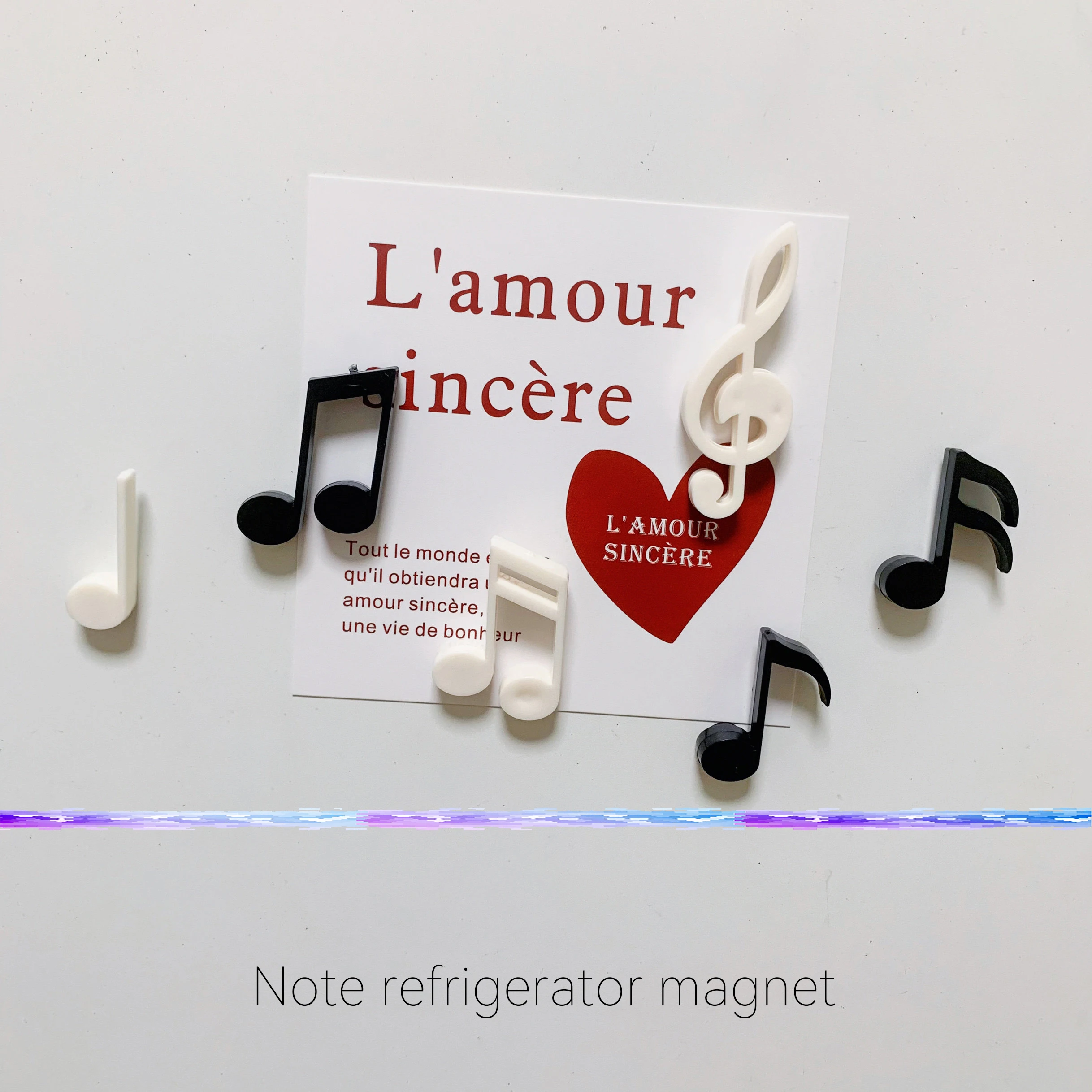 

6 PCS/Set Fridge Magnets Creative Musical Notes Magnet Refrigerator Message Sticker Home Decor