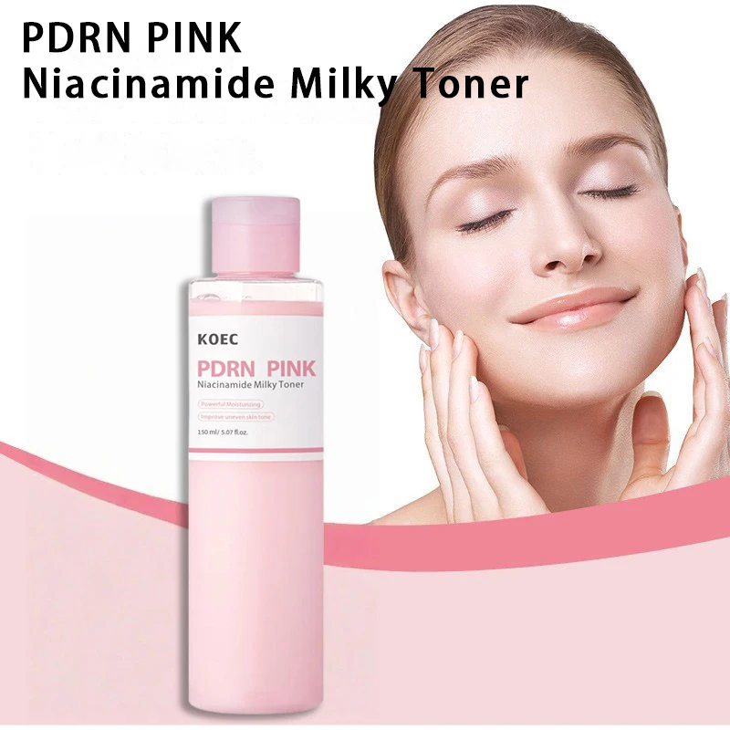 Pdrn Pink Niacinamide Milky Toner Enhance Skin Luster Natural Collagen Moisturizing Deep Nourishing Toner Care