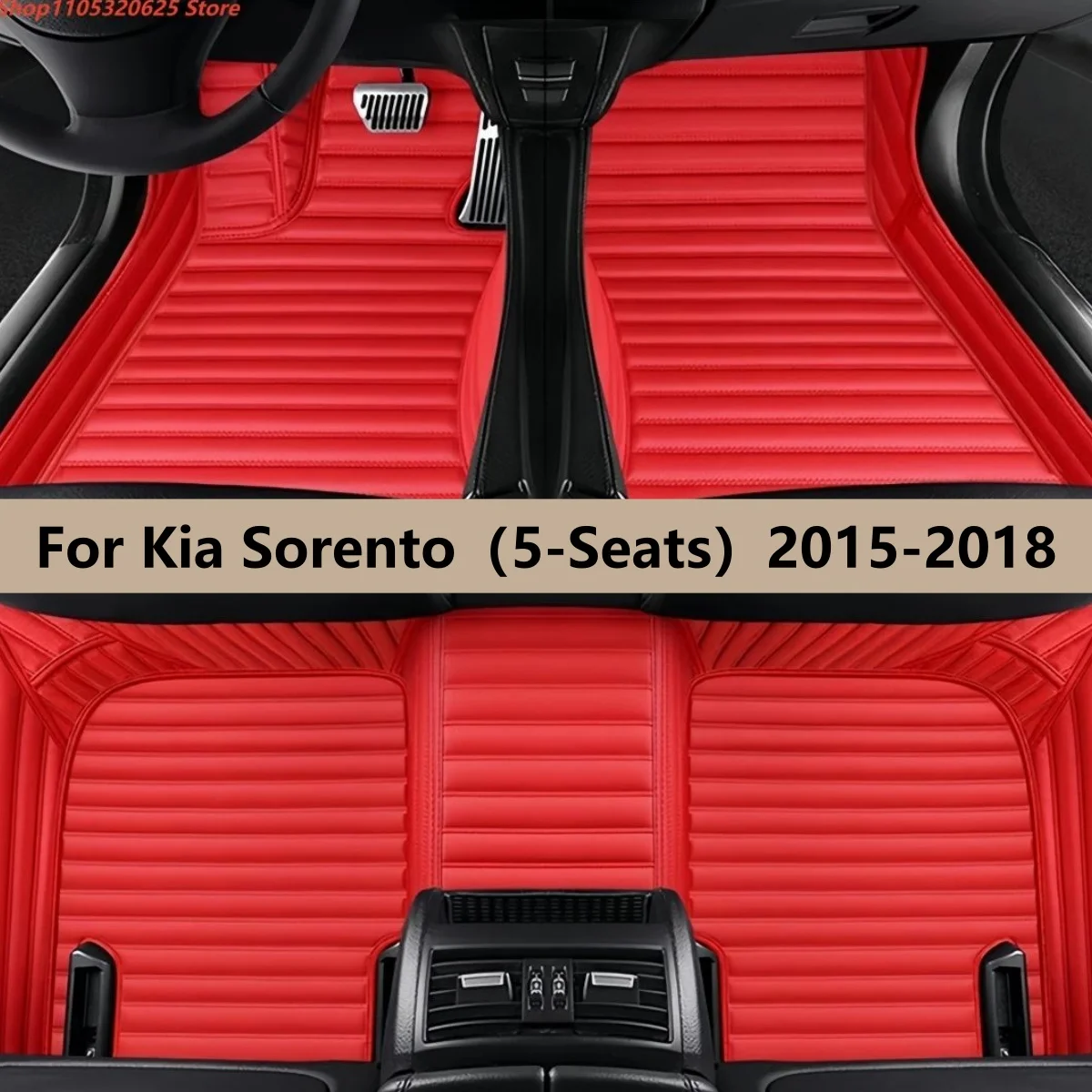 

Car Floor Mats For Kia Sorento（5-Seats）2015-2018 2016 2017 Customauto Foot Pads Automobile Carpet Cover interior accessories