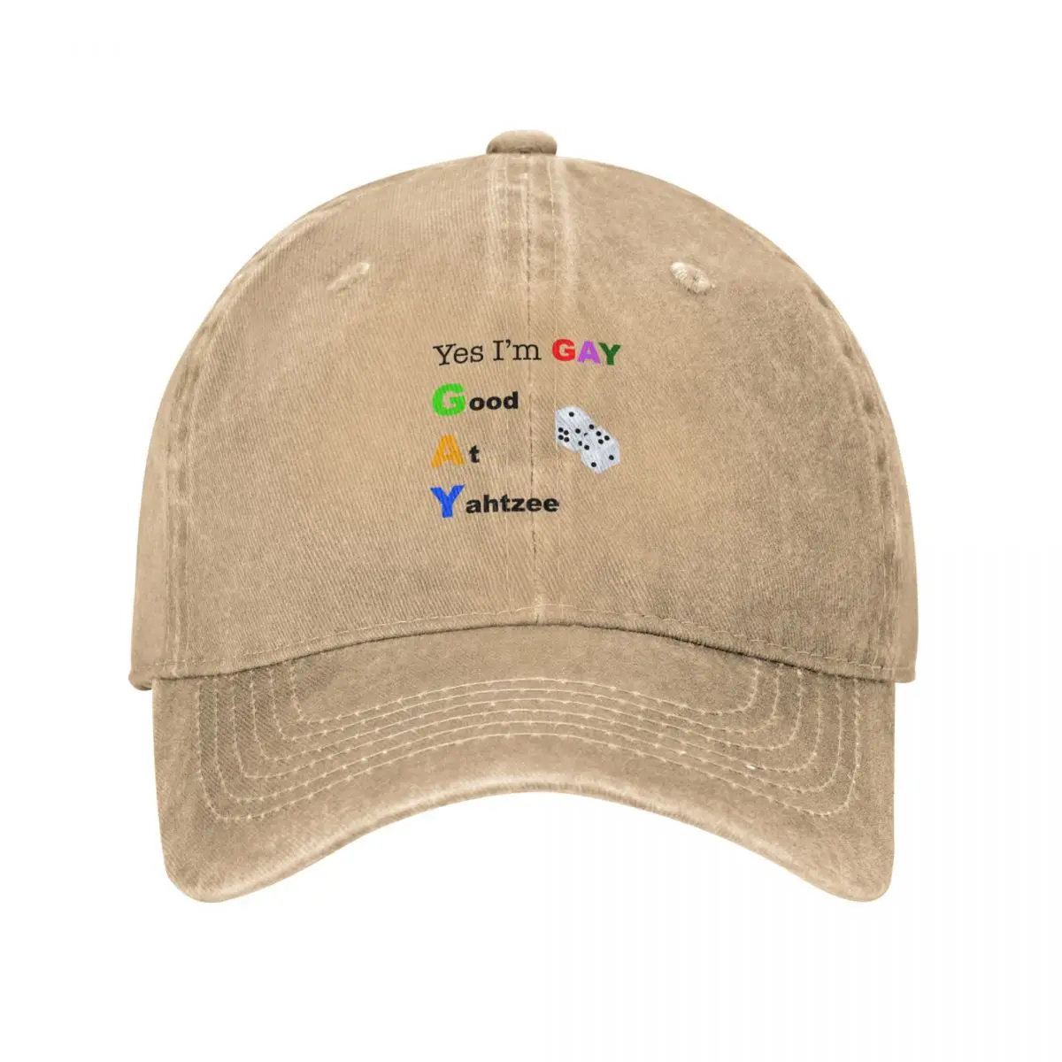 Yeah I'm Gay Bro Baseball Cap Beach Bag Streetwear Elegant Women's Hats Men's