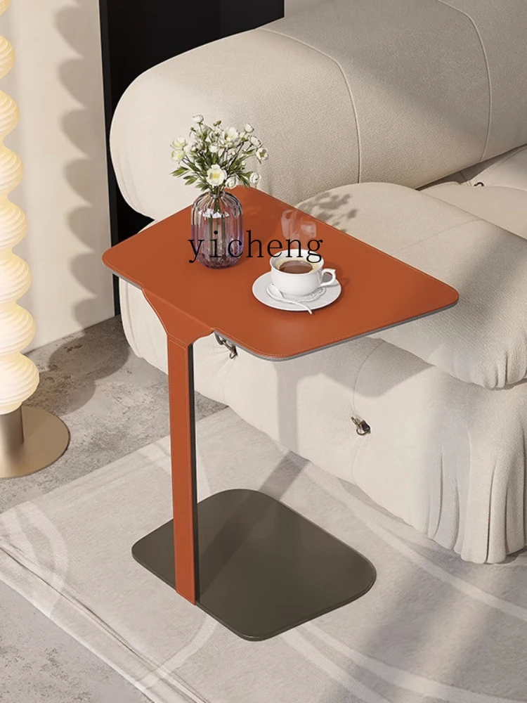 ZC Sofa Side Table Mobile Side Cabinet Small Coffee Table Square Table Side Table Mini Corner Table Simple Modern Small Table