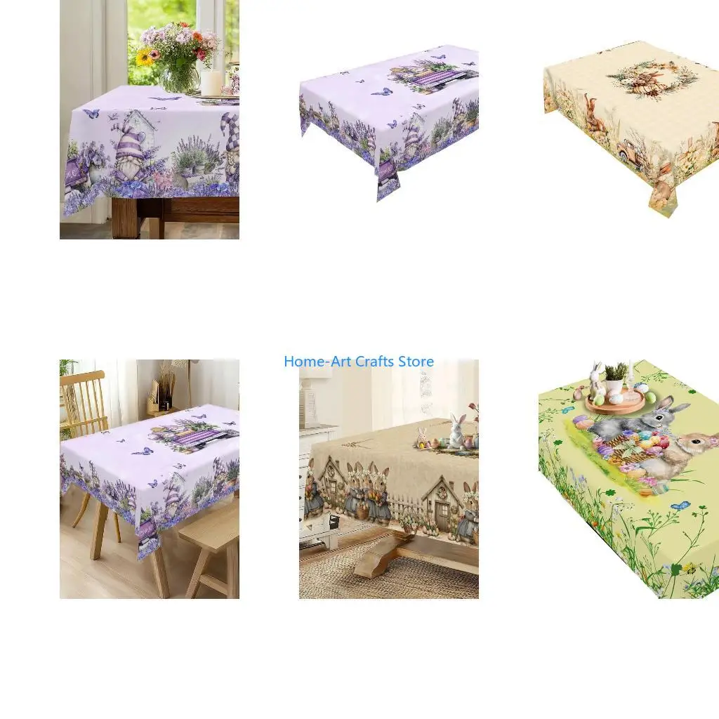 Y3NA Multipurpose Velvets Decoration Cloth for Tables Stands Home Styling Easters Themed Table Cover