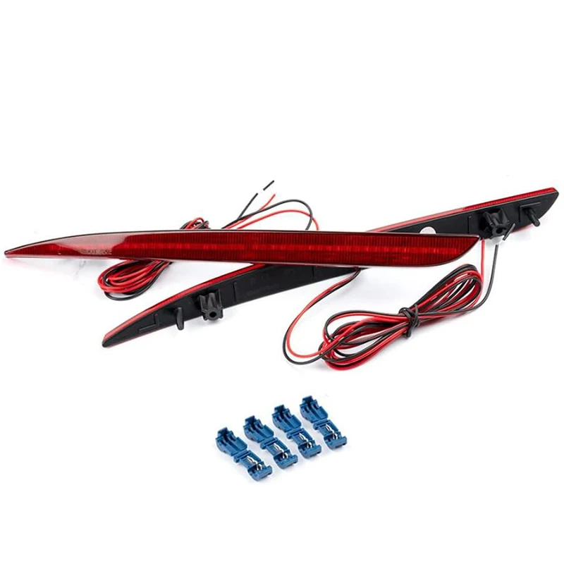 

2 шт. прозрачные/дымчатые линзы, светодиодные отражатели заднего бампера автомобиля, стоп-сигналы для Chrysler 300 2019 2020 2021 300 Touring 2015