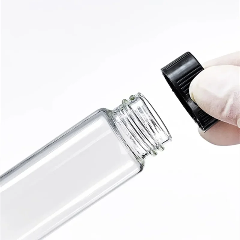 Laboratory 2ml To 60ml Clear Low Borosilicate Medicinal Glass Screw-top Reagent Sample Bottle for Chemical Experiment