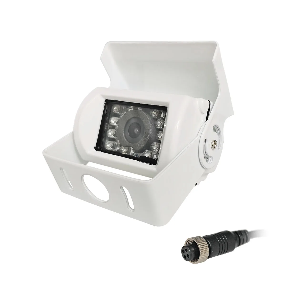 SMALUCK CVBS HD CCD IR Night Vision Car Camera Rear View Reversing Parking Camera for Truck Van Bus Lorry White