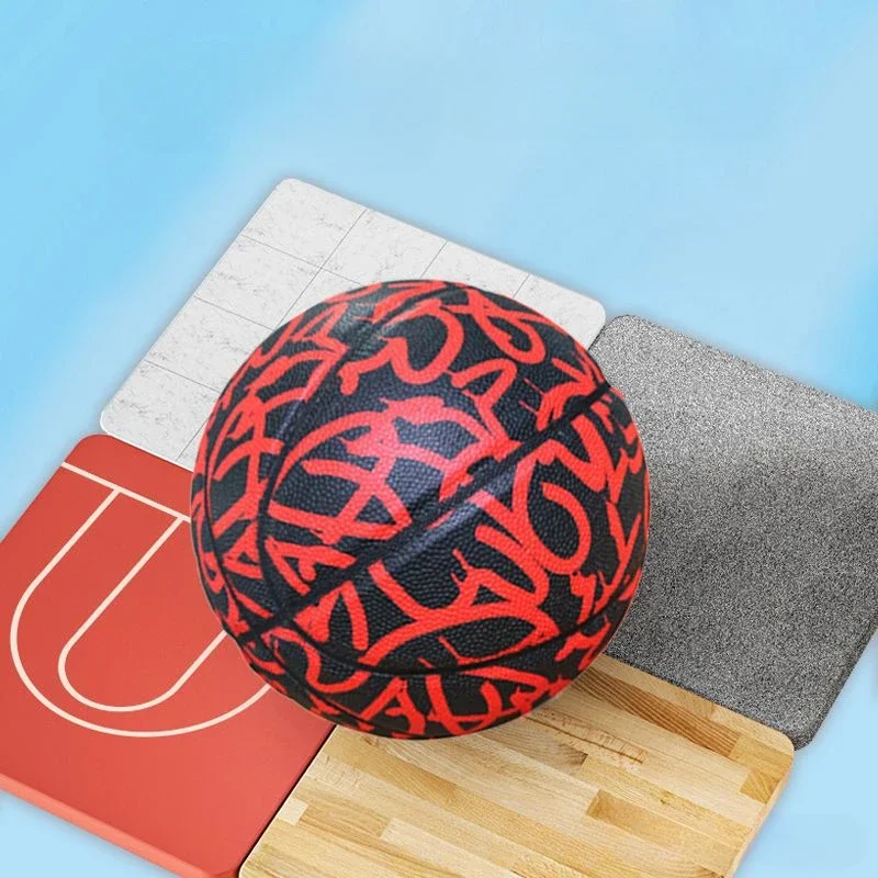 Nr. 7 Volwassen junior high school kinderschoolspel basketbaltraining PU hygroscopische blauwe bal